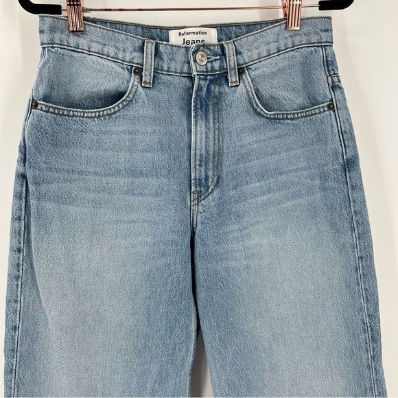Reformation 70’s Wide Leg Jeans - Picture 2 of 6